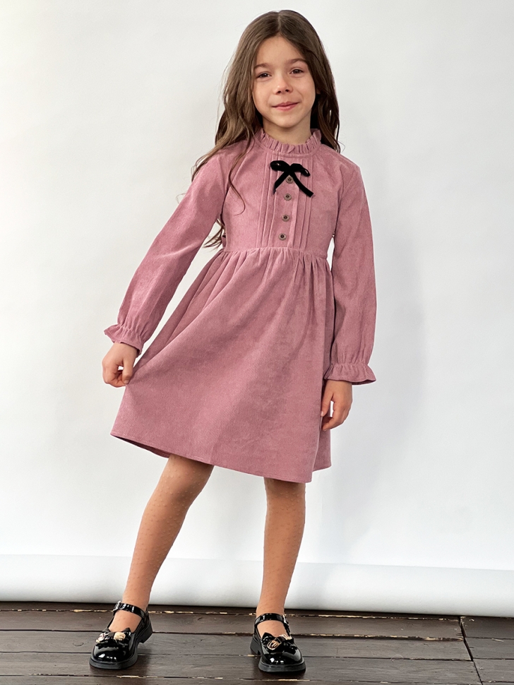 Платье для девочки нарядное БУШОН ST75, цвет пыльная роза