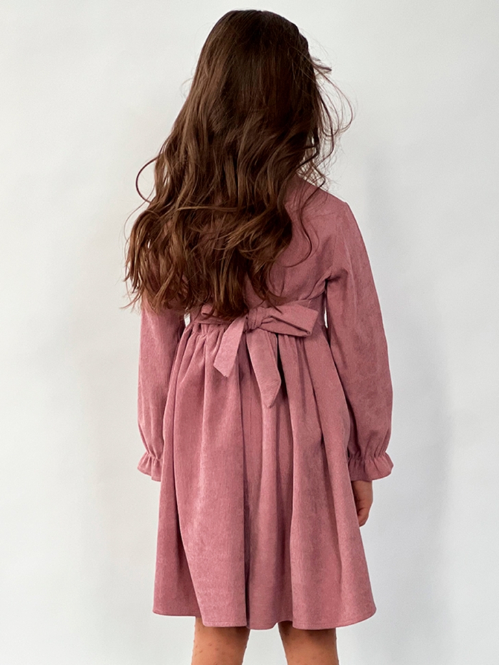 Платье для девочки нарядное БУШОН ST75, цвет пыльная роза