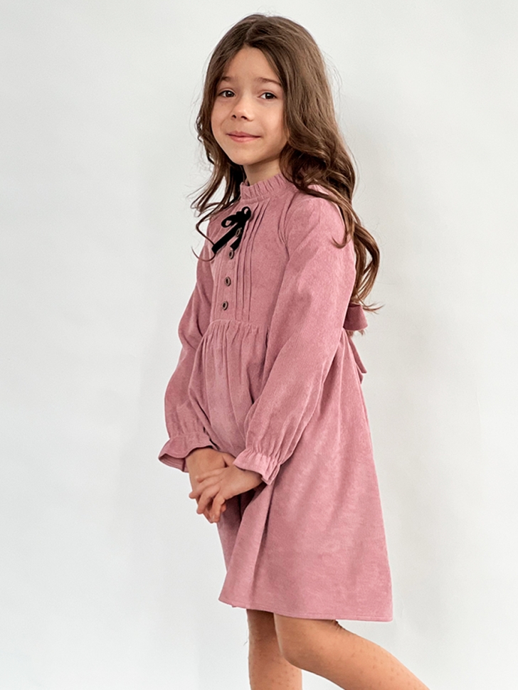 Платье для девочки нарядное БУШОН ST75, цвет пыльная роза