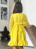 Платье для девочки нарядное БУШОН ST52, цвет желтый