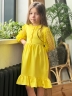 Платье для девочки нарядное БУШОН ST52, цвет желтый