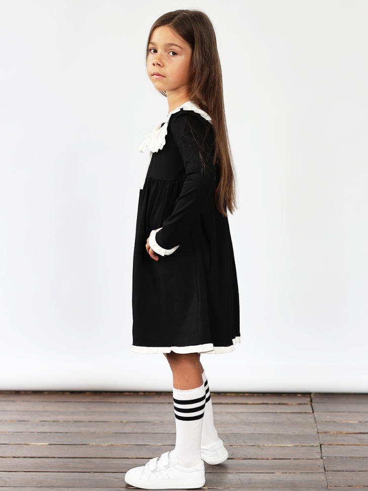 Платье для девочки школьное БУШОН SK34, цвет черный