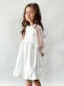 Платье для девочки нарядное БУШОН ST52, цвет белый