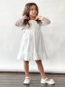Платье для девочки нарядное БУШОН ST52, цвет белый