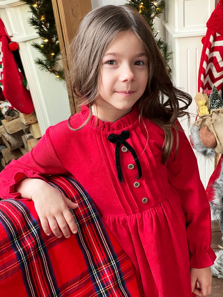 Платье для девочки нарядное БУШОН ST75, цвет брусника