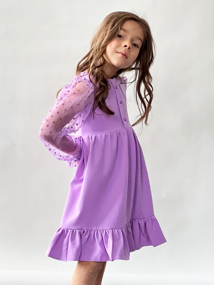 Платье для девочки нарядное БУШОН ST52, цвет сиреневый