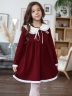 Платье для девочки школьное БУШОН SK34, цвет бордовый