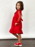 Платье для девочки нарядное БУШОН ST52, цвет красный