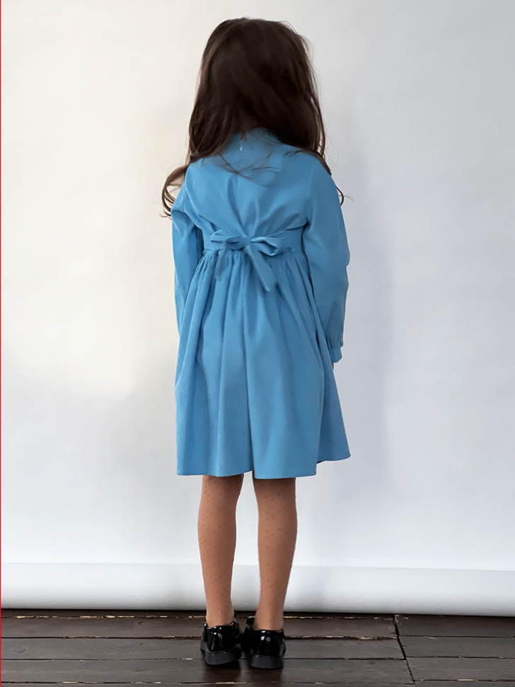 Платье для девочки нарядное БУШОН ST75, цвет голубой