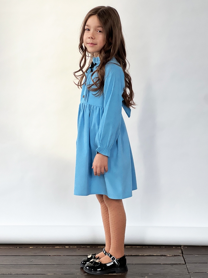 Платье для девочки нарядное БУШОН ST75, цвет голубой