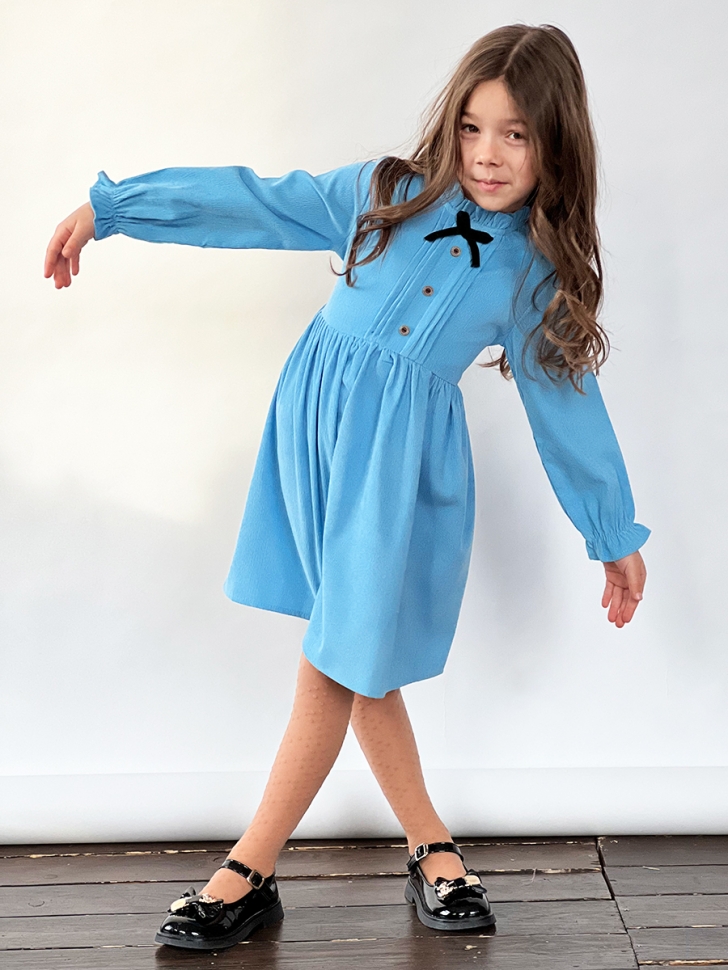 Платье для девочки нарядное БУШОН ST75, цвет голубой