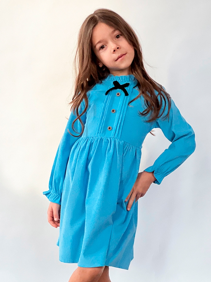 Платье для девочки нарядное БУШОН ST75, цвет голубой