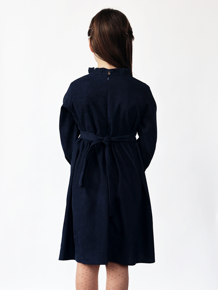 Платье для девочки нарядное БУШОН ST75, цвет темно-синий