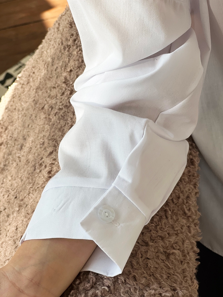 Рубашка для девочек БУШОН, модель SK59, цвет белый 