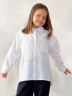 Рубашка для девочек БУШОН, модель SK59, цвет белый 