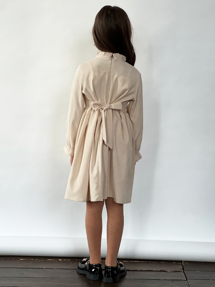 Платье для девочки нарядное БУШОН ST75, цвет бежевый 