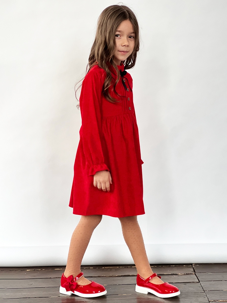 Платье для девочки нарядное БУШОН ST75, цвет красный