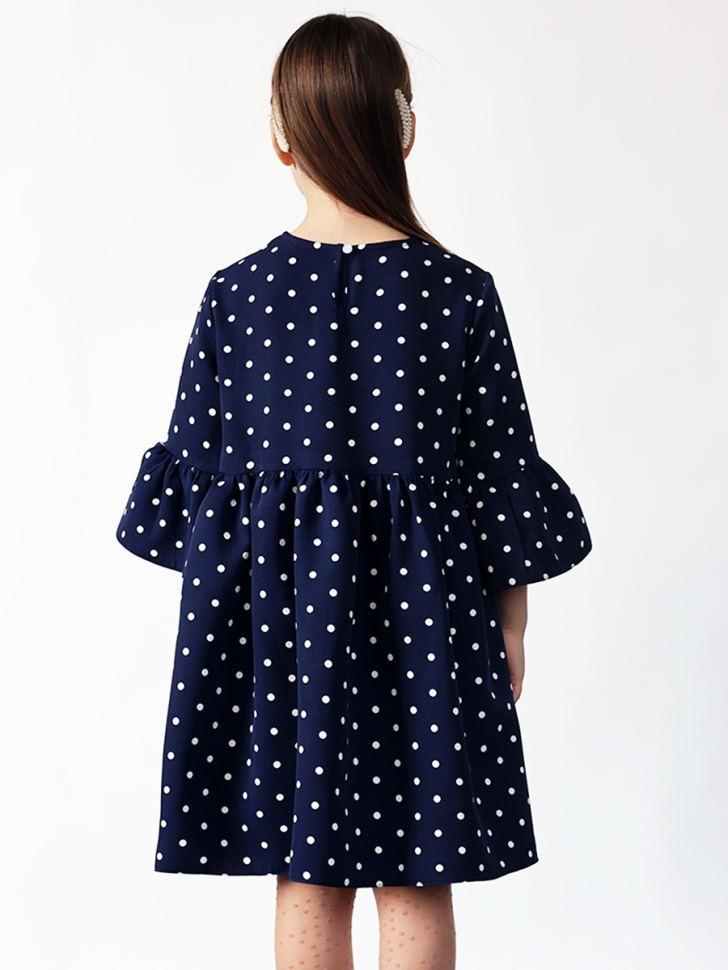 Платье для девочки нарядное БУШОН ST71, цвет темно-синий