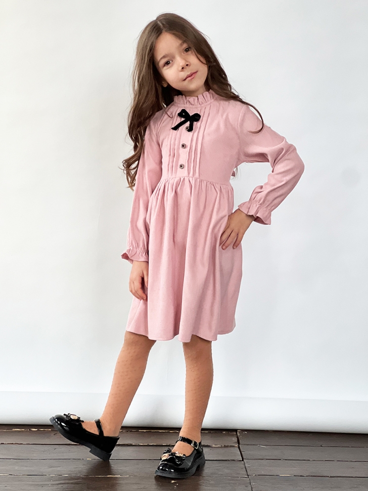 Платье для девочки нарядное БУШОН ST75, цвет пудра 