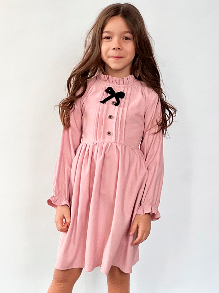 Платье для девочки нарядное БУШОН ST75, цвет пудра 