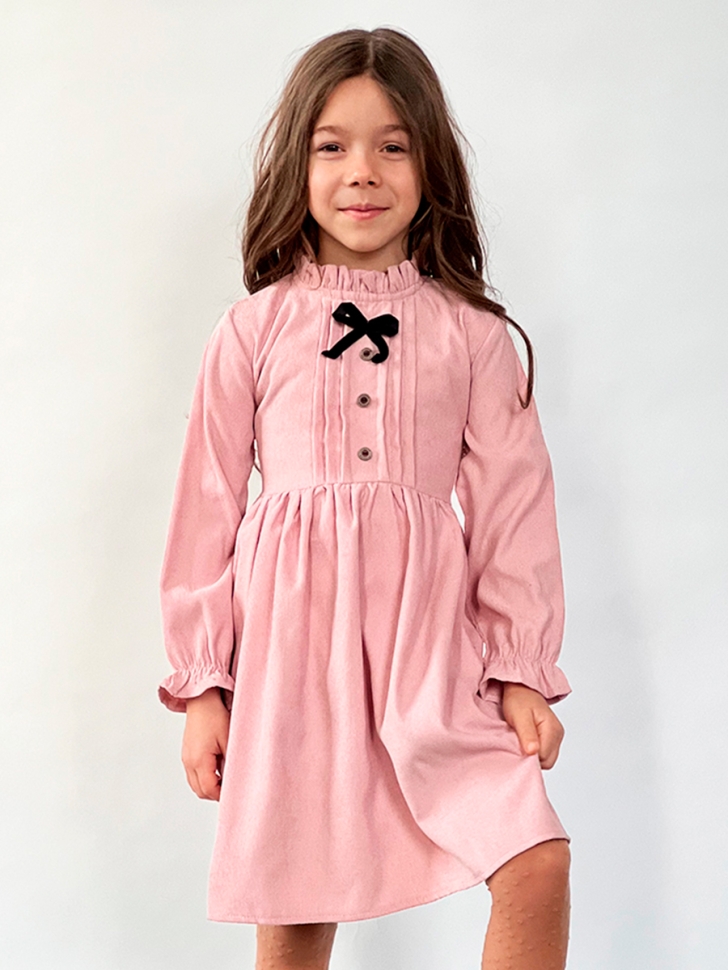 Платье для девочки нарядное БУШОН ST75, цвет пудра 