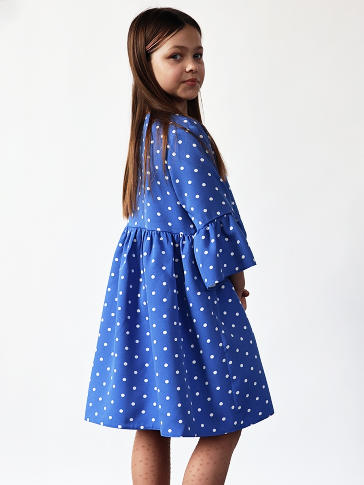 Платье для девочки нарядное БУШОН ST71, цвет голубой