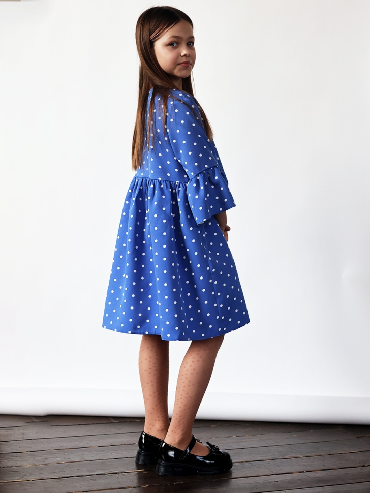 Платье для девочки нарядное БУШОН ST71, цвет голубой