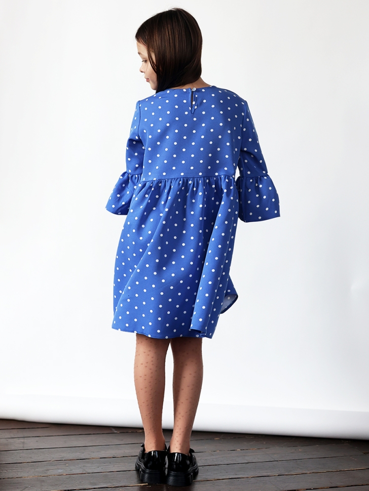 Платье для девочки нарядное БУШОН ST71, цвет голубой