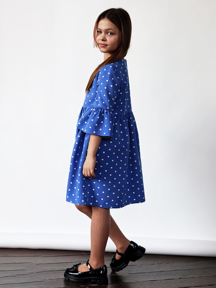 Платье для девочки нарядное БУШОН ST71, цвет голубой