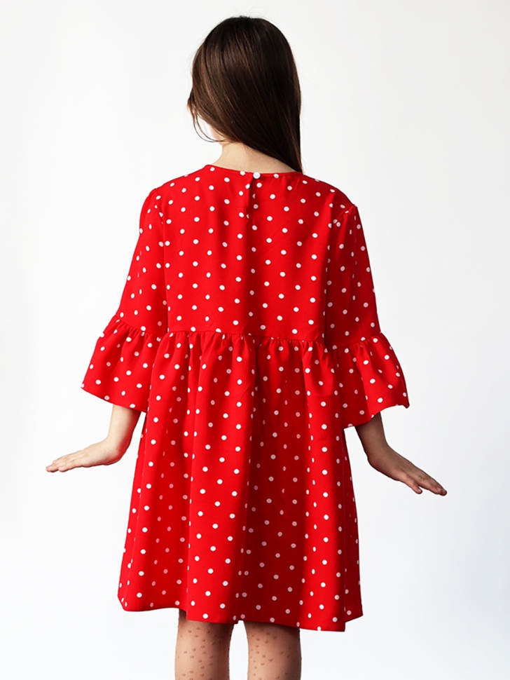 Платье для девочки нарядное БУШОН ST71, цвет красный