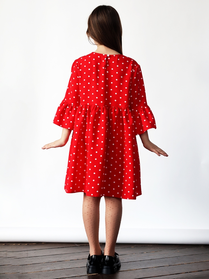 Платье для девочки нарядное БУШОН ST71, цвет красный