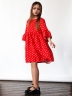 Платье для девочки нарядное БУШОН ST71, цвет красный