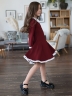Платье для девочки школьное БУШОН SK35, цвет бордовый