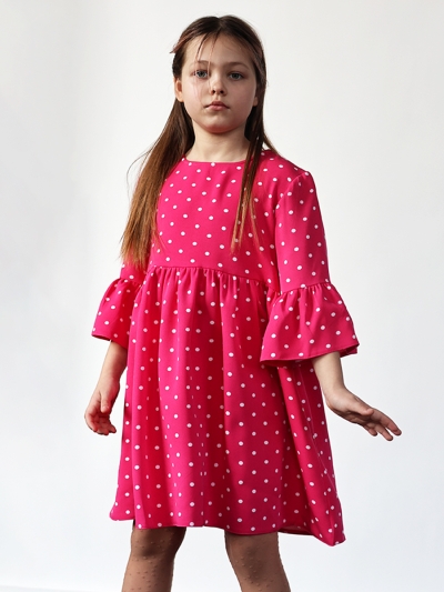 Платье для девочки нарядное БУШОН ST71, цвет фуксия