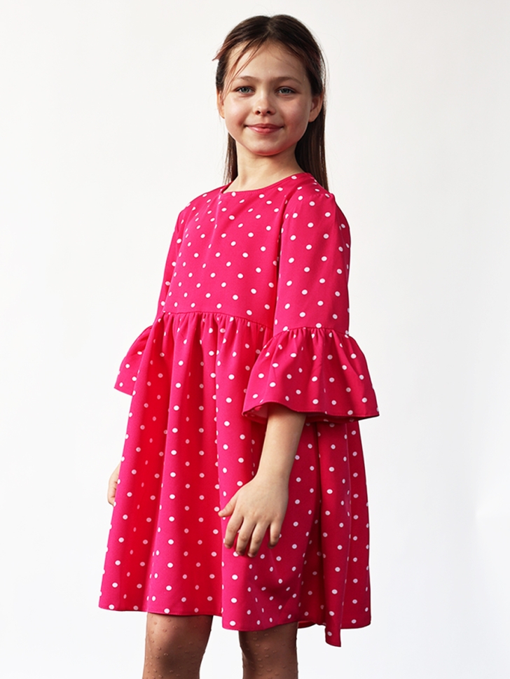 Платье для девочки нарядное БУШОН ST71, цвет фуксия