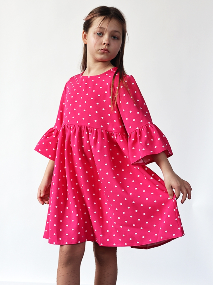 Платье для девочки нарядное БУШОН ST71, цвет фуксия