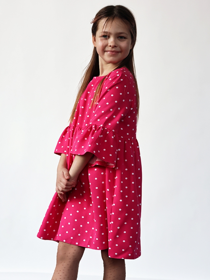 Платье для девочки нарядное БУШОН ST71, цвет фуксия