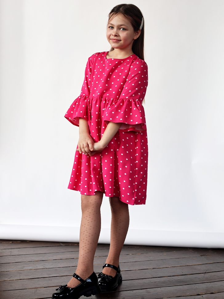 Платье для девочки нарядное БУШОН ST71, цвет фуксия