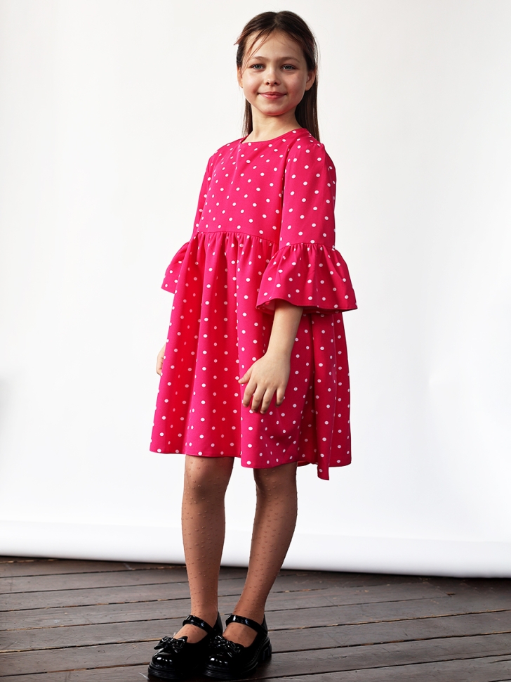 Платье для девочки нарядное БУШОН ST71, цвет фуксия