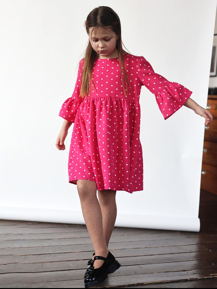 Платье для девочки нарядное БУШОН ST71, цвет фуксия