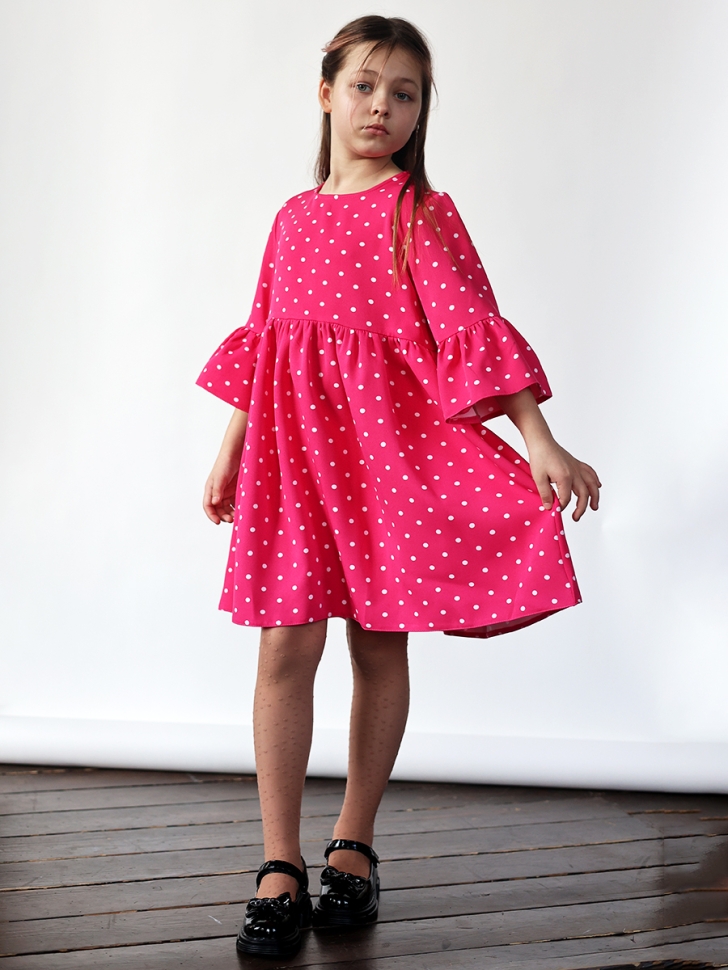 Платье для девочки нарядное БУШОН ST71, цвет фуксия