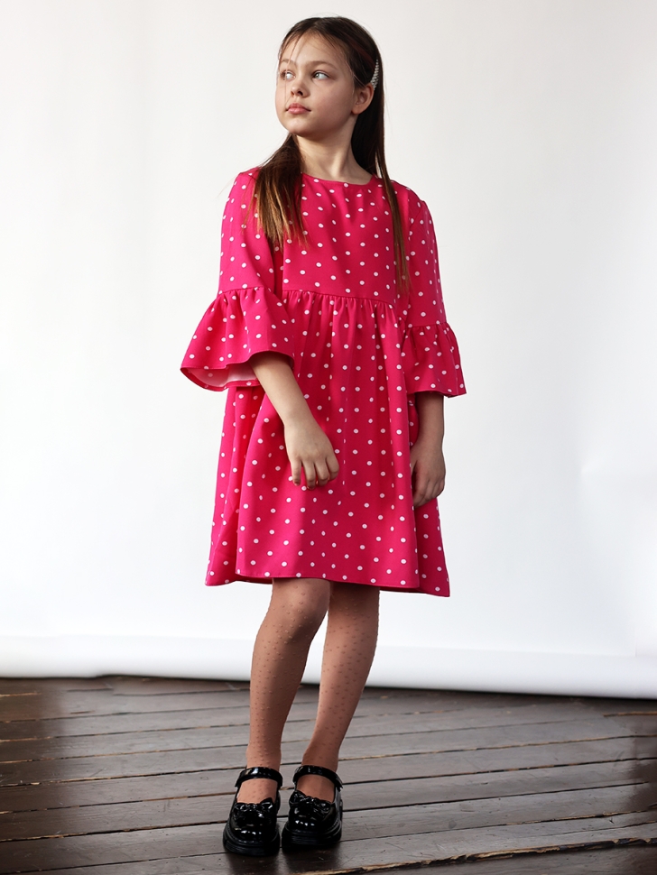 Платье для девочки нарядное БУШОН ST71, цвет фуксия