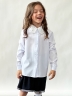 Блузка для девочек школьная БУШОН, модель SK51, цвет белый