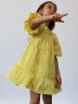 Платье для девочки хлопок БУШОН ST64, цвет желтый