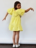 Платье для девочки хлопок БУШОН ST64, цвет желтый