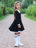 Платье для девочки школьное БУШОН SK35, цвет черный
