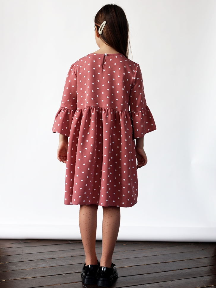 Платье для девочки нарядное БУШОН ST71, цвет пудра