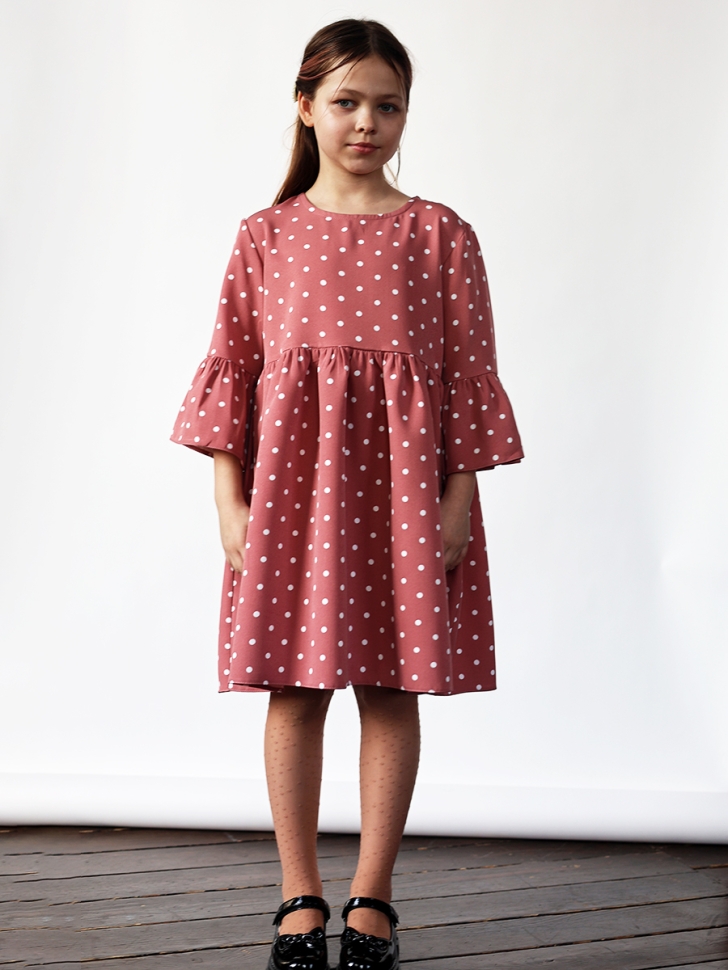 Платье для девочки нарядное БУШОН ST71, цвет пудра