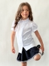 Блузка для девочек школьная БУШОН, модель SK52, цвет белый