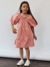Платье для девочки хлопок БУШОН ST64, цвет пудровый